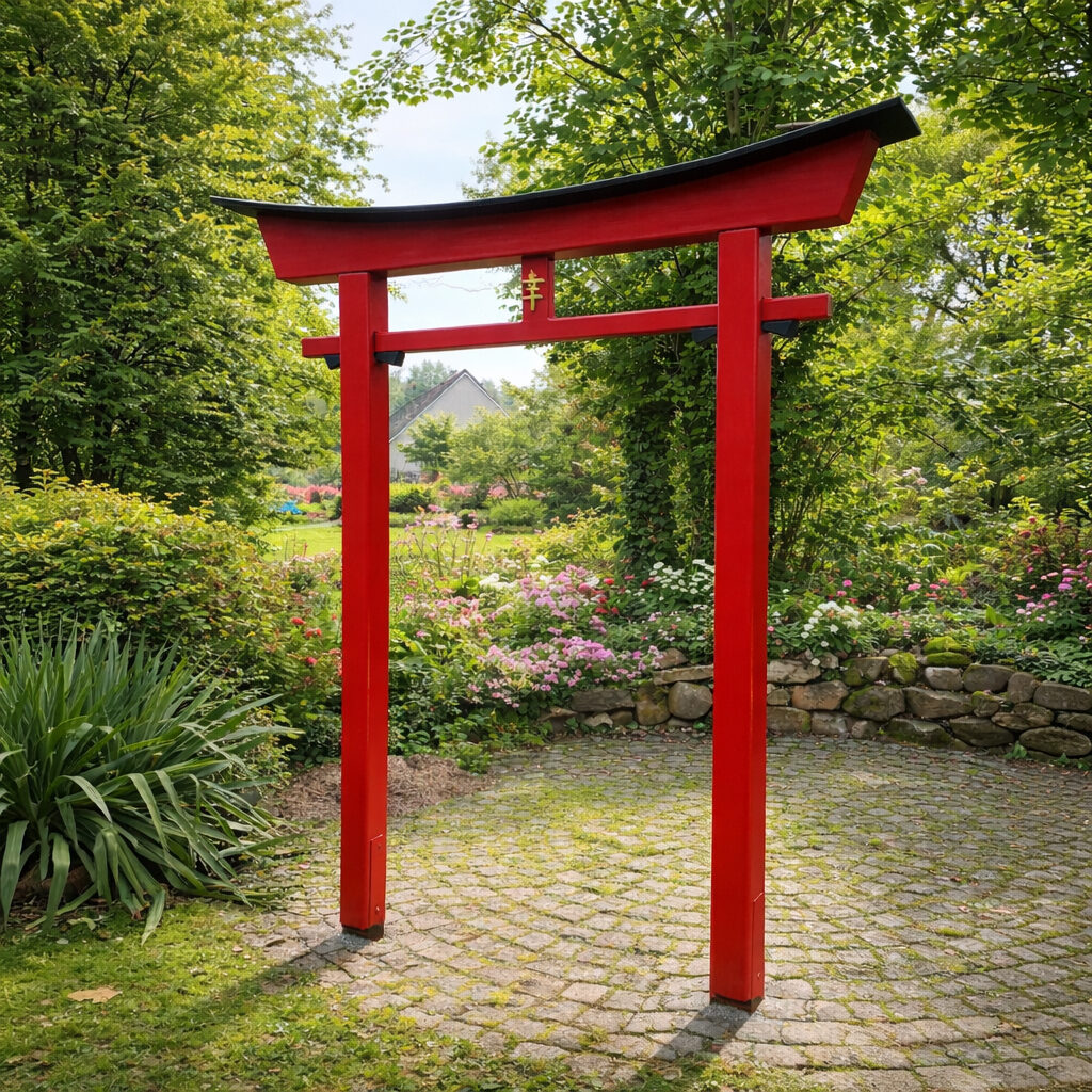 Handgefertigtes Torii 044 aus Holz, japanisches Gartentor