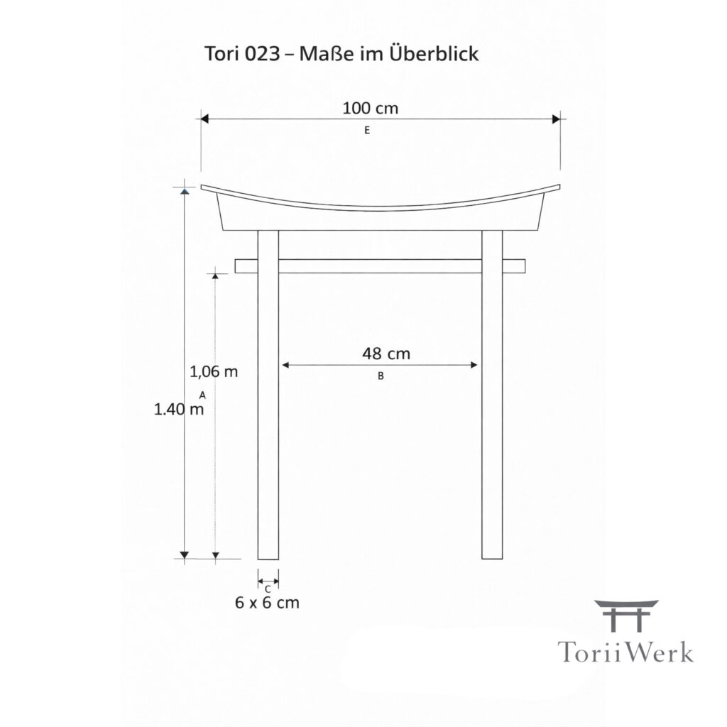 Maßskizze Torii 023 – Hikawa
